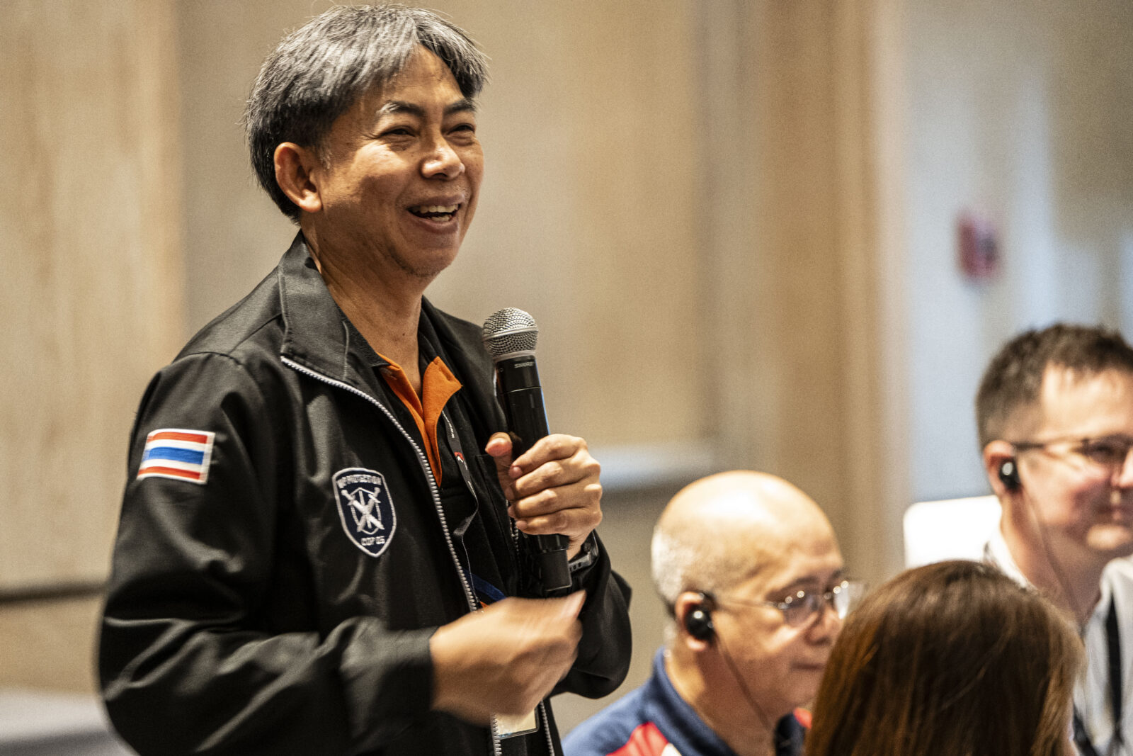 Laray Youpensuk, president of the host Confederation of Industrial Labour of Thailand (CILT)