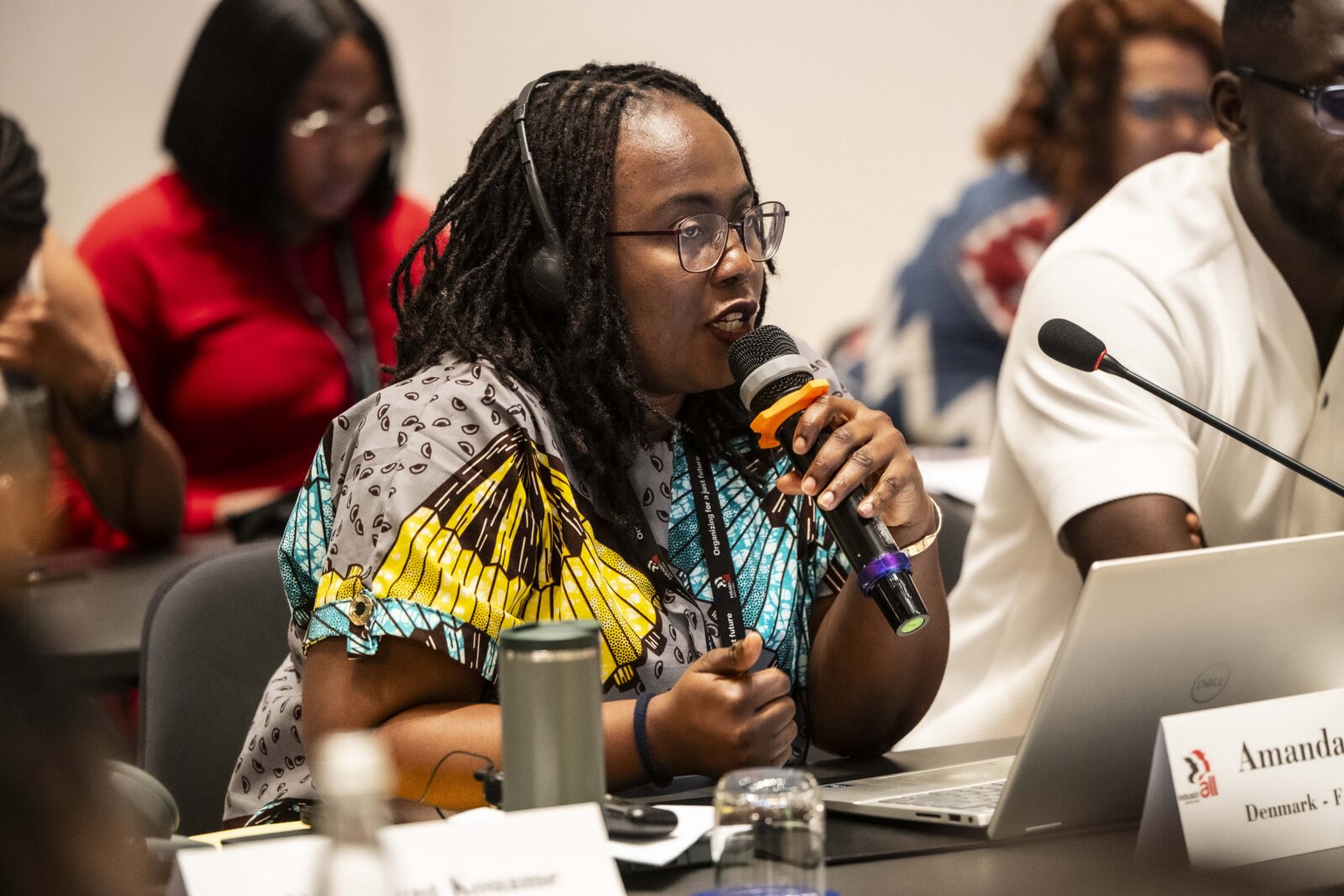 Amanda Odoi SPeaks on C190 at youth inmining conference in Abidjan